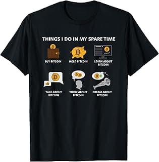T-shirt crypto Ce que je fais pendant mon temps libre sur Amazon.fr